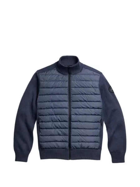 Geacă Canada Goose de lână albastru