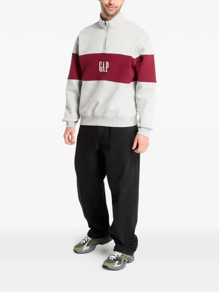 Pulover Gap cu broderie gri
