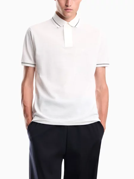 Поло Emporio Armani білий