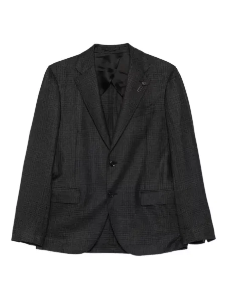 Costum Lardini de lână în carouri de costum gri