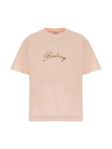 Koszulka Burberry różowa