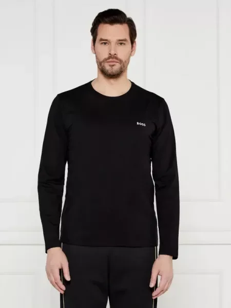 Tricou mânecă lungă Boss Black negru