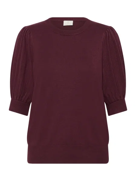 Kaffe Pulover Alone bordeaux roșu