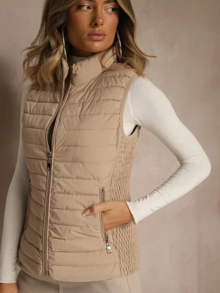 Vestă închis bej
