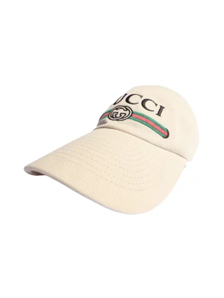 Czapka z daszkiem Gucci beżowa