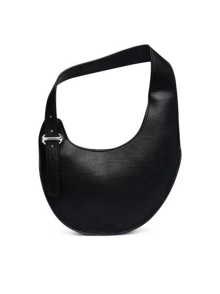 Calvin Klein Ročna torba Asym Buckle Shoulder Bag črna