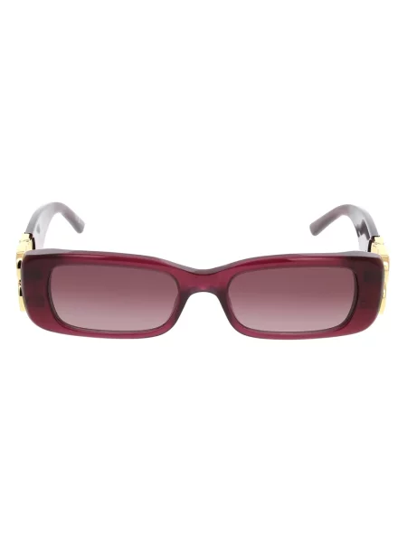 Okulary przeciwsłoneczne Balenciaga Dynasty czerwone