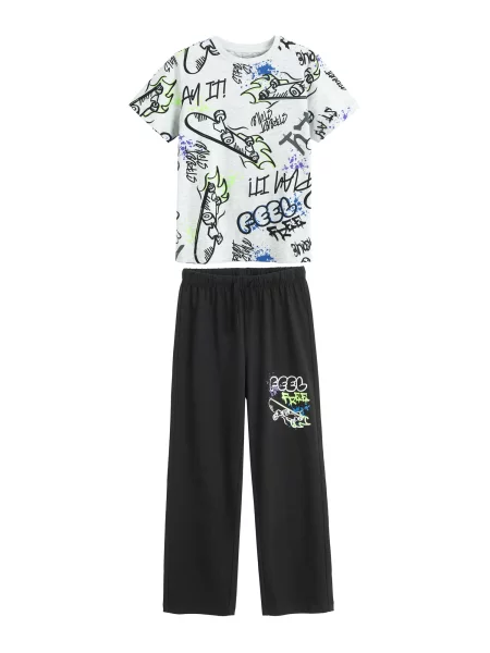 COOL CLUB by SMYK Pijamale negru alb