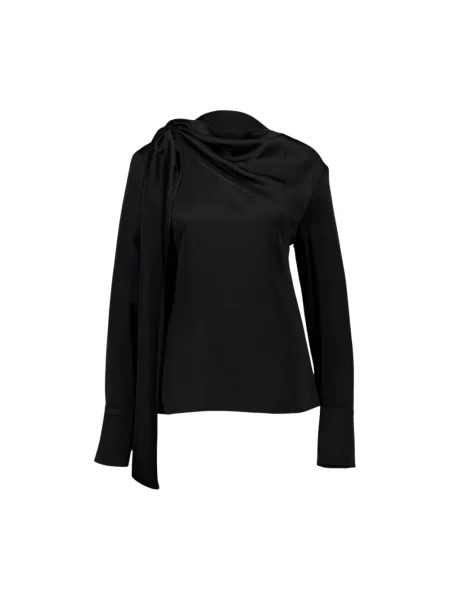 Bluzka Givenchy z kokardką czarna