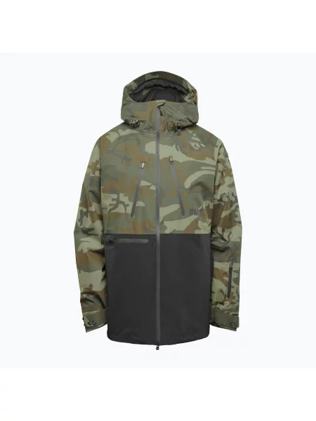 Férfi snowboard kabát ThirtyTwo TM camo TM zöld