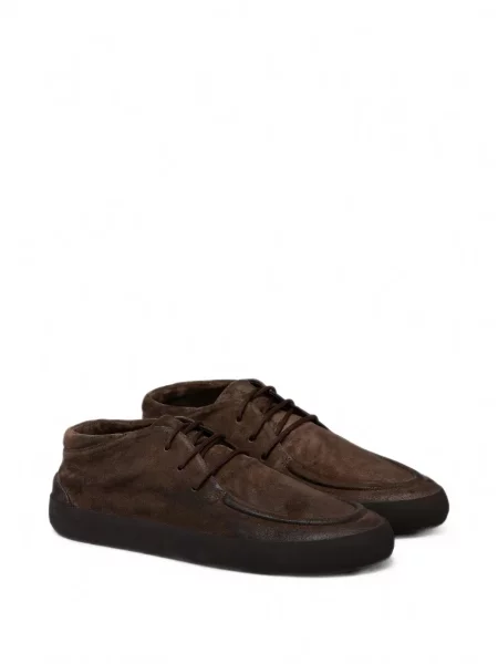 Pantofi derby Marsell din piele de căprioară maro