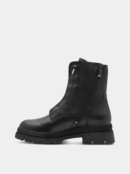 Кожаные ботинки Tamaris черные