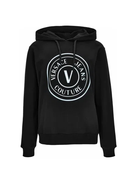 Bluza z kapturem Versace Jeans Couture z kapturem czarna
