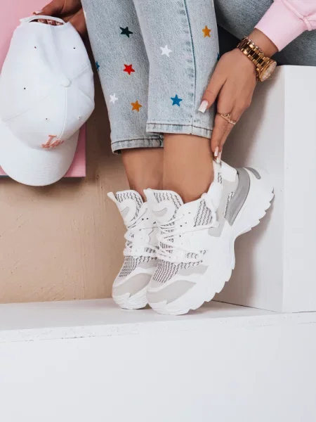 Sneakersy na wysokiej platformie BEASTAR Dstreet beżowe