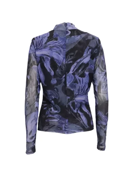 Top Prabal Gurung plasă negru