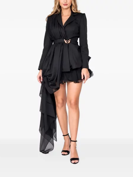 Sacou Monarh asimetric negru