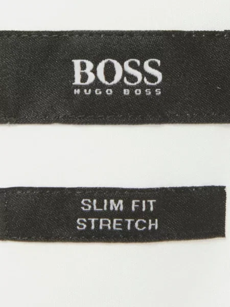 Lung cămașă Boss stretch alb