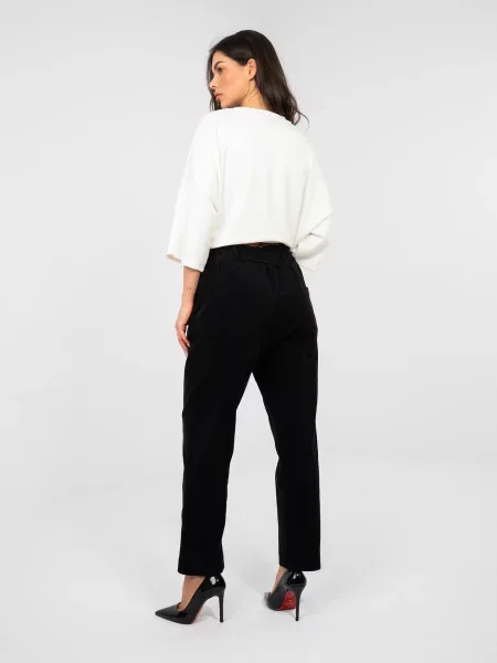 Панталон Italy Moda с шипове черно