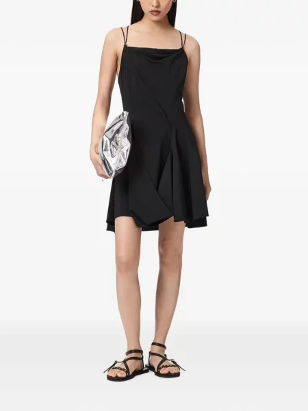 Rochie mini Allsaints drapată negru