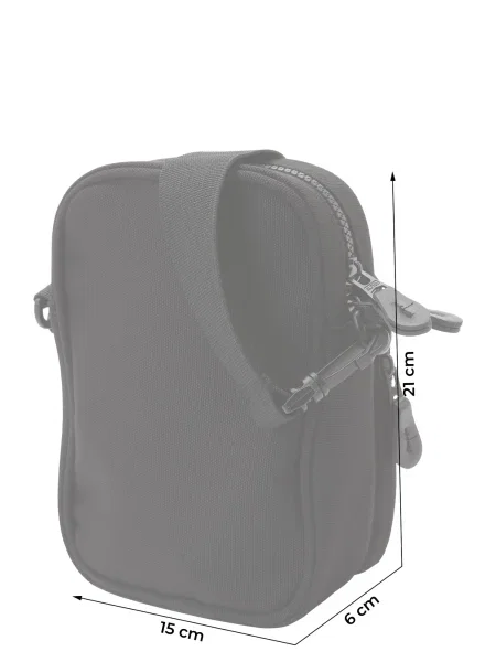 Pánska taška Alpha Industries Label Messenger Bag Small 1 l black čierna