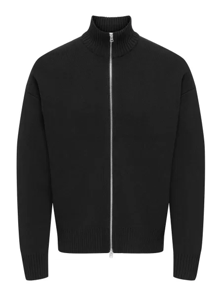 Only & Sons Geacă tricotată ONSBLAKE' negru