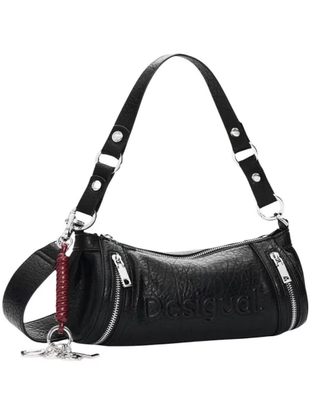 Crossbody táska Desigual autogrammal fekete