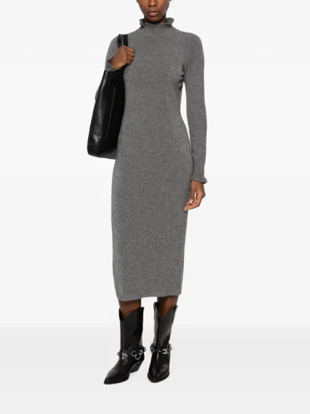 Rochie Arovescio tricotate gri