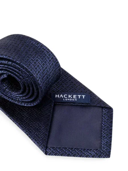 Cravată Hackett London de mătase albastru