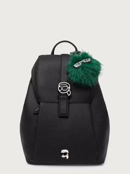 Karl Lagerfeld Rucsac Ikon Pebble' negru