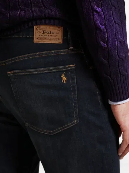 Blugi Polo Ralph Lauren cu broderie albastru