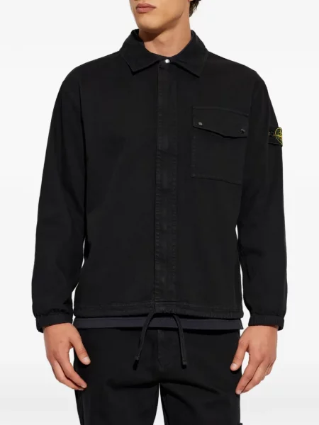 Πουκάμισο Stone Island πέτρες μαύρο