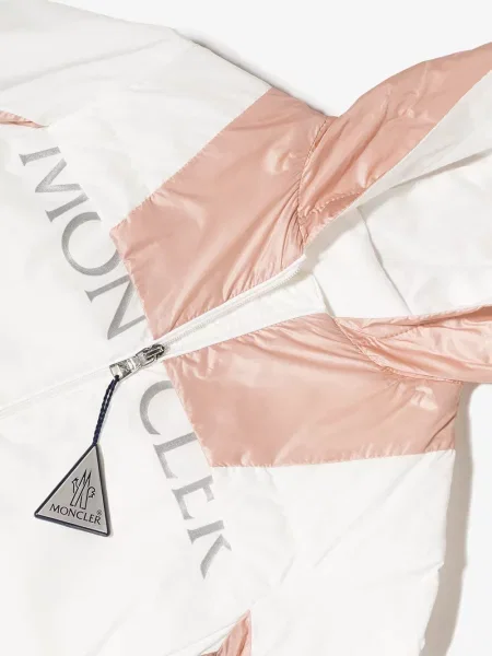 Płaszcz przeciwdeszczowy dziecięcy Moncler Enfant biały