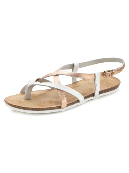 VIVANCE Flip-flops auriu roz alb