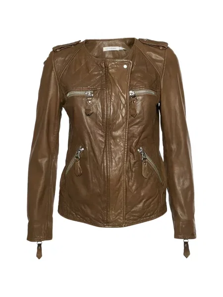 Geanta de piele Marant Etoile maro