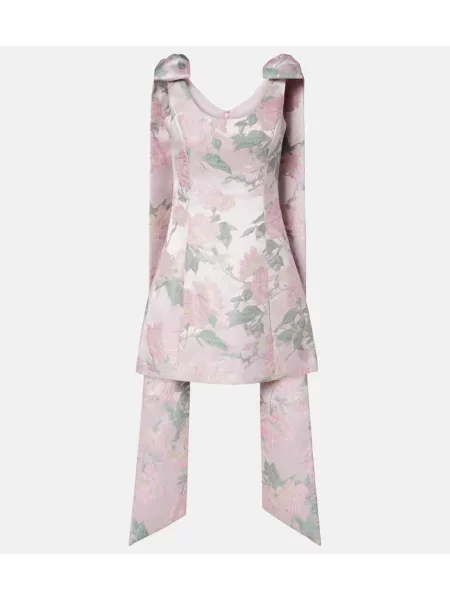 Rochie Markarian cu model floral roz