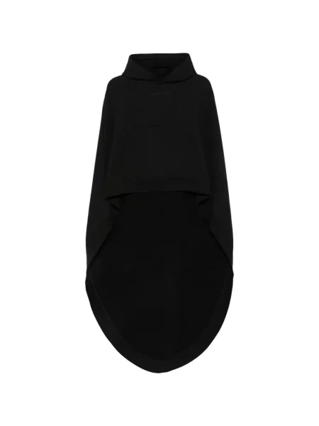 Hanorac cu glugă Balenciaga cu broderie asimetric negru
