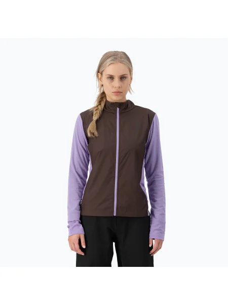 Дамска тениска Mons Royale Redwood Wind Jersey cedar/ lupin кафяво