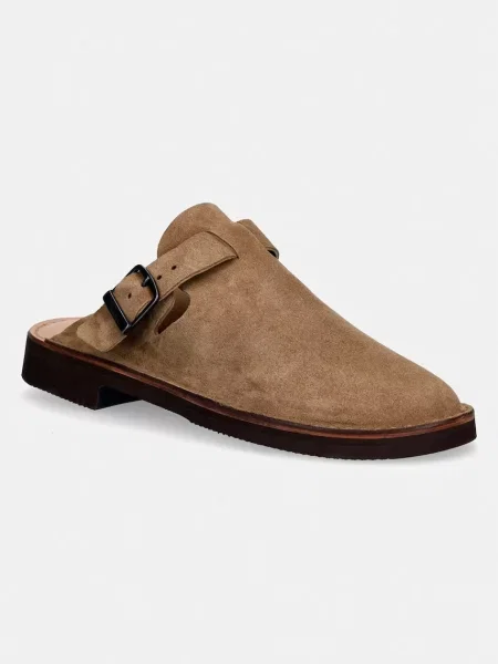 Fracap Mules μουλάρια δερμάτινα καφέ