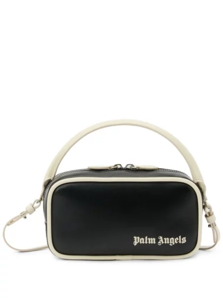 Geanta crossbody Palm Angels clasică cu autograf negru