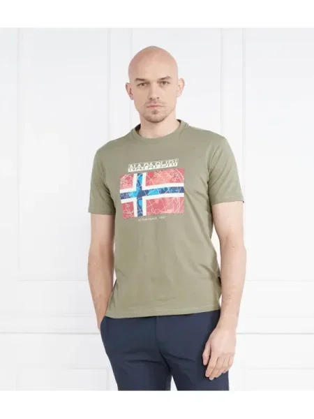 Napapijri Tricou S-GUIRO verde