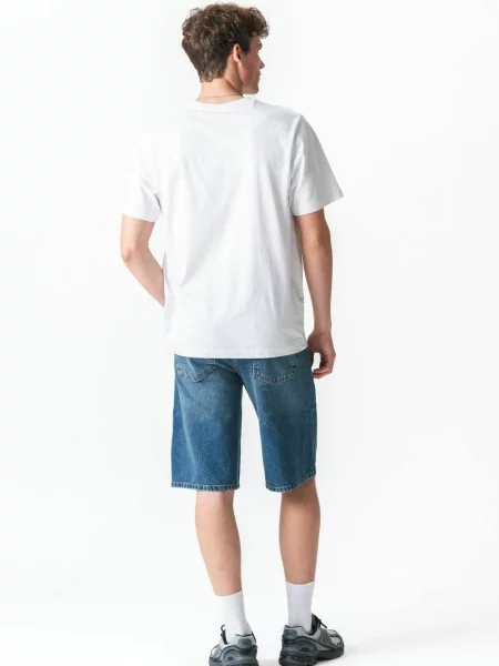 TEESHOPPEN Pantaloni Denim shorts amestec albastru