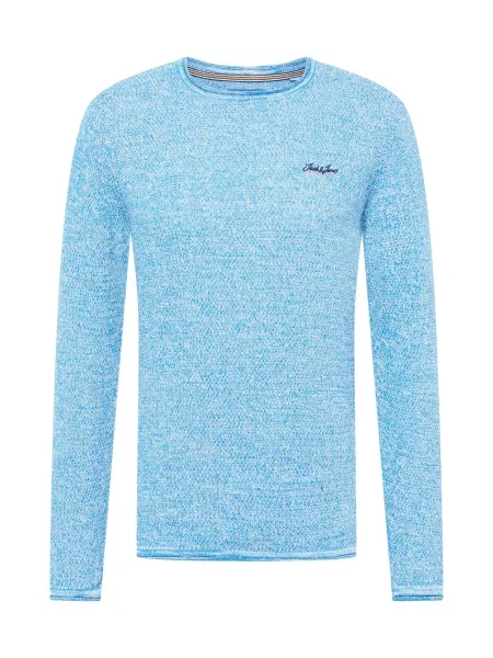 JACK & JONES Pulover JORPaul Tons azuriu