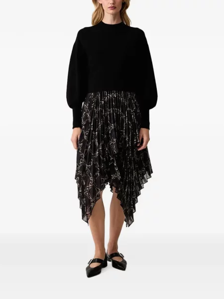 Rochie Allsaints asimetrică negru