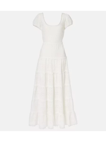 Rochie midi Rixo până la genunchi de costum alb