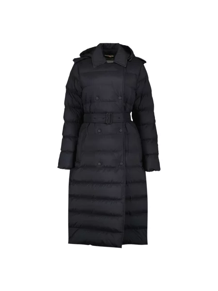 Długa kurtka puchowa Burberry czarna