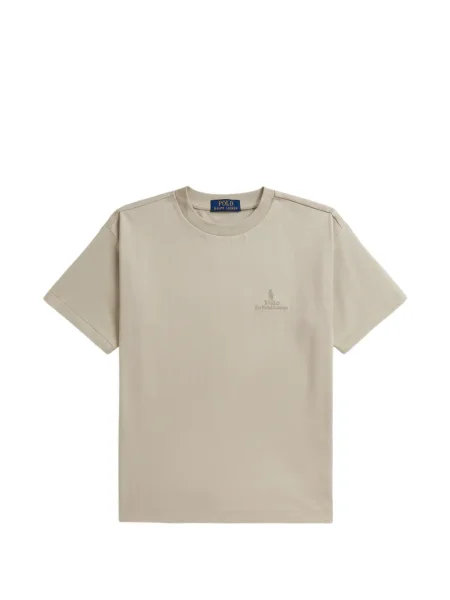 Koszulka polo dziecięca Polo Ralph Lauren brązowa