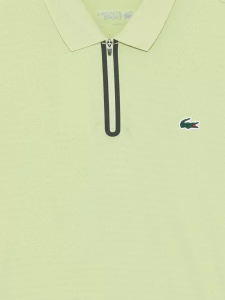 Polo Lacoste din jacard tenis verde