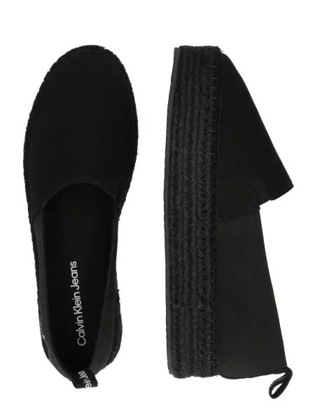 Calvin Klein Jeans Espadrilky Platform Espadrille Mix Ml Mtl čierna