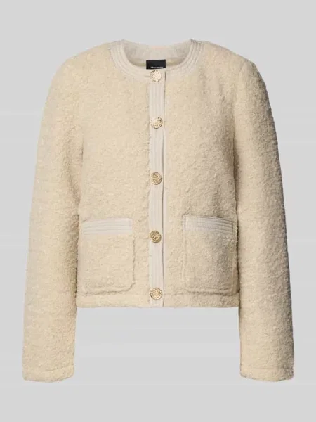 Kurtka z futerka o kroju regular fit z pikowanym obszyciem model ‘ESPRESSO’ Vero Moda