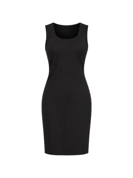 Rochie mini Patrizia Pepe fără mâneci negru